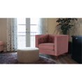 thumbnail image 2 of Jack Tufted Tuxedo Accent Arm Chair Ash Rose, 2 of 10