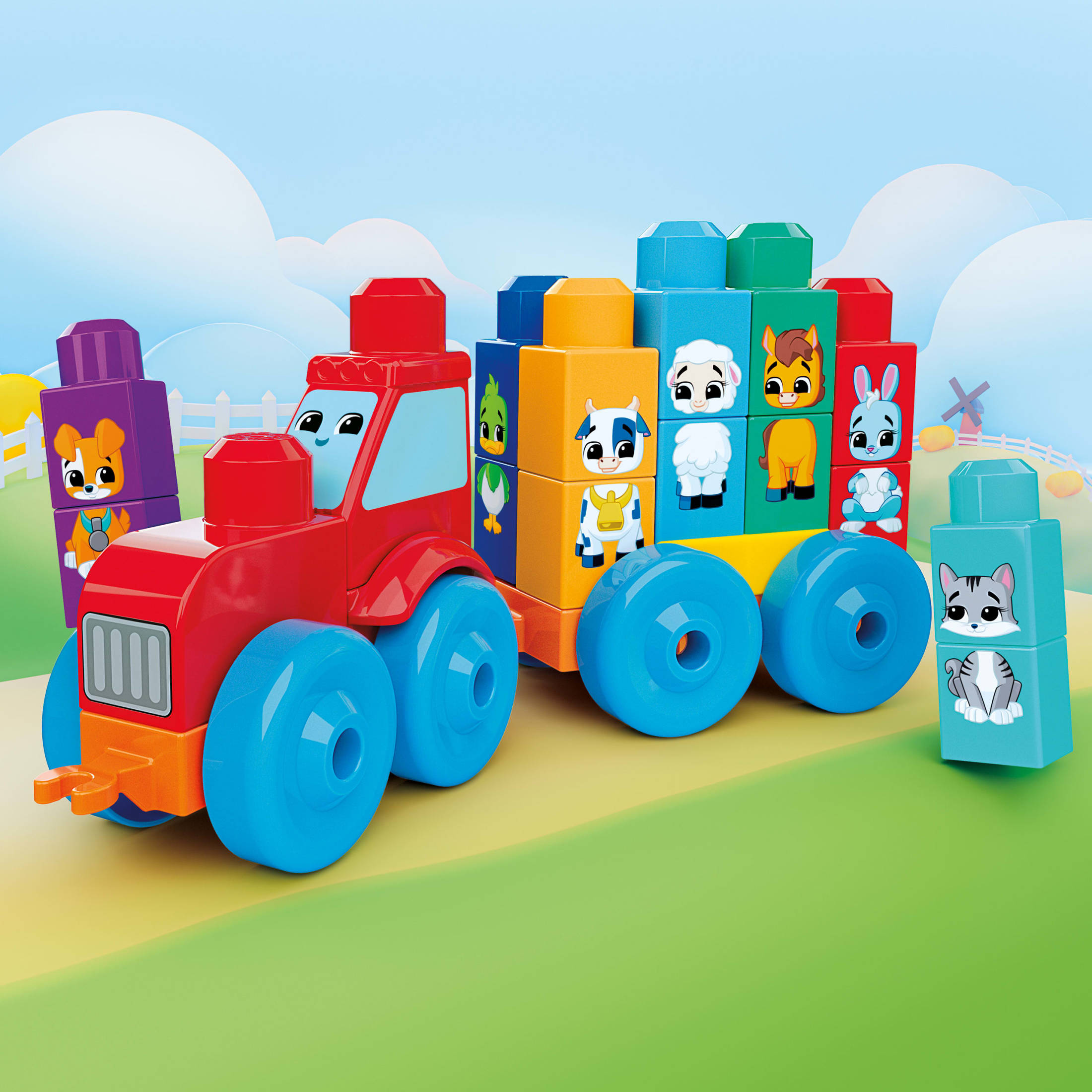 Mega Bloks Build & Match Animal Tractor 30-Piece photo 5
