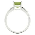 thumbnail image 4 of Solitaire Engagement Ring for Women - 1.5ct Natural Peridot in 14K White Gold Promise Ring, 4 of 6