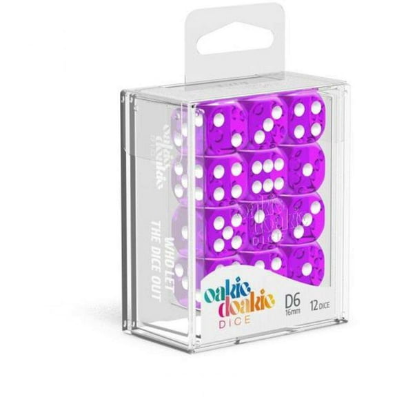 Oakie Doakie 6-Sided d6 Translucent Purple Dice