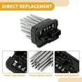 thumbnail image 3 of Unique Bargains HVAC Blower Motor Resistor Heater Blower Resistor No.90566802 for Opel for Omega B 1994-2003 Black 1 Pcs, 3 of 6