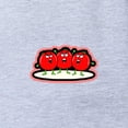 thumbnail image 2 of CafePress - Tomato Friends - Cute Infant Baby Football Bodysuit, 2 of 3