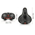 thumbnail image 3 of Tignapoo New Wide Bike Saddle for Enhanced Comfort - Ergonomic PU Leather Cushion with Shock Absorption, Breathable Design, Available in Vibrant Yellow and Other Colors, Ideal for Long Rides, 3 of 7