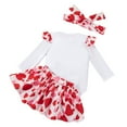 thumbnail image 7 of EnJoCho Baby Kids Valentines Outfit Love Heart 𝖱omper Ru𝖿fle Layered Shorts Headband Cute Clothes Set Party Festival Holiday Matching Siblings Twin Outfit Photoshoot Coordinated, 7 of 7