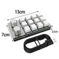 thumbnail image 7 of 12 Key Mini Mechanical Keyboard, Keypad with USB Cable Shortcuts Multifunctional with 2 Knobs Portable Gaming Keypad for Gaming White, 7 of 7