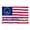 C, variant on UYUH 250th Anniversary Flag Double Sided,Independence Day 4th of July Patriot Outdoor Garden Banner,Anniversary Banner Patriotic Sign for Outdoor Indoor Yard Decoration for Home