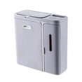 thumbnail image 2 of Cubo de basura perfecl colgante con tapa perforador multifuncional 10L Gris, 2 of 8
