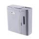 thumbnail image 1 of Papelera de basura, papelera colgante, con tapa, papelera colgante, papelera para inodoro, armario de cocina, baño, dormitorio, RV Gris, 1 of 9