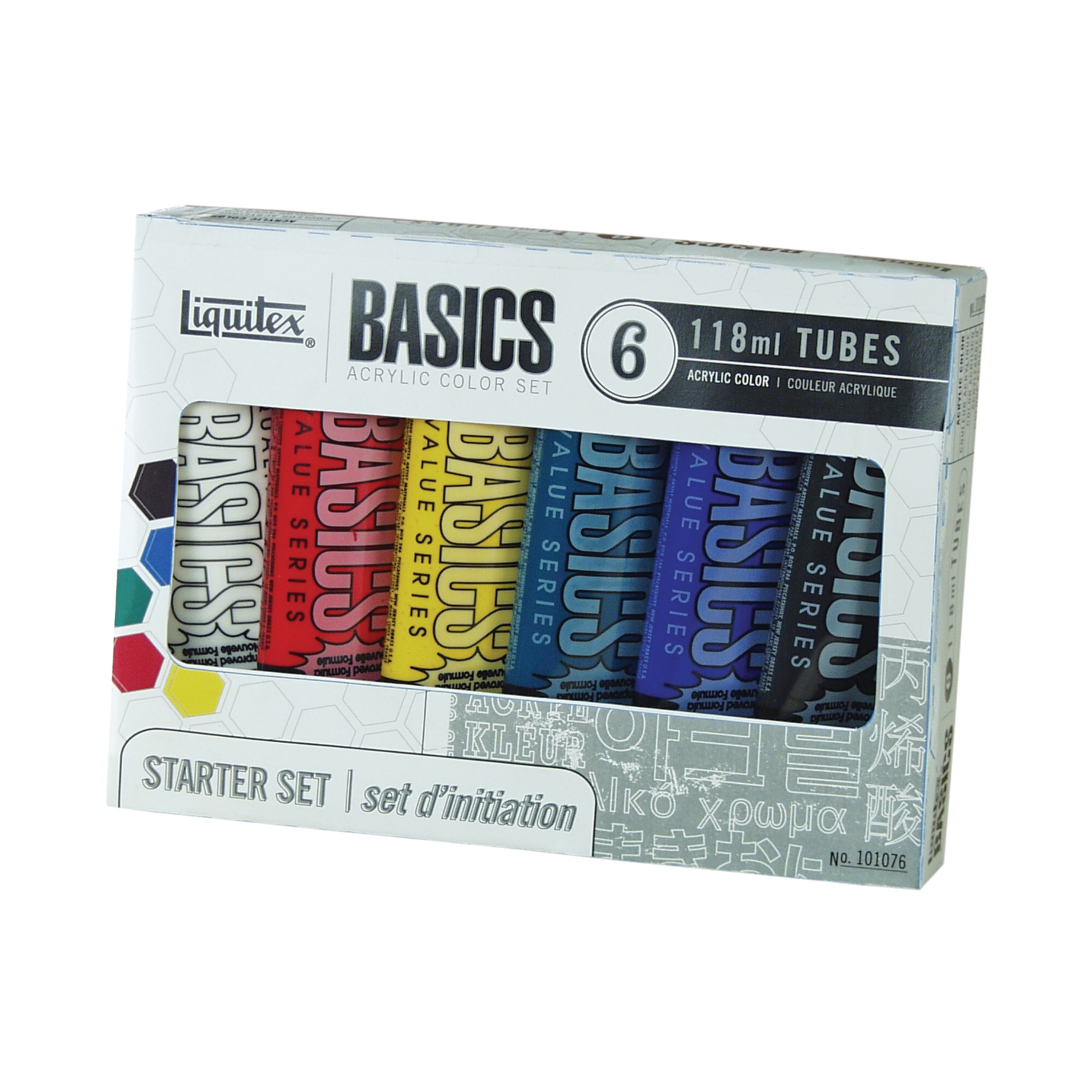 Liquitex Basics 6 Color Acrylic Set 4 Oz Walmart Com Walmart Com