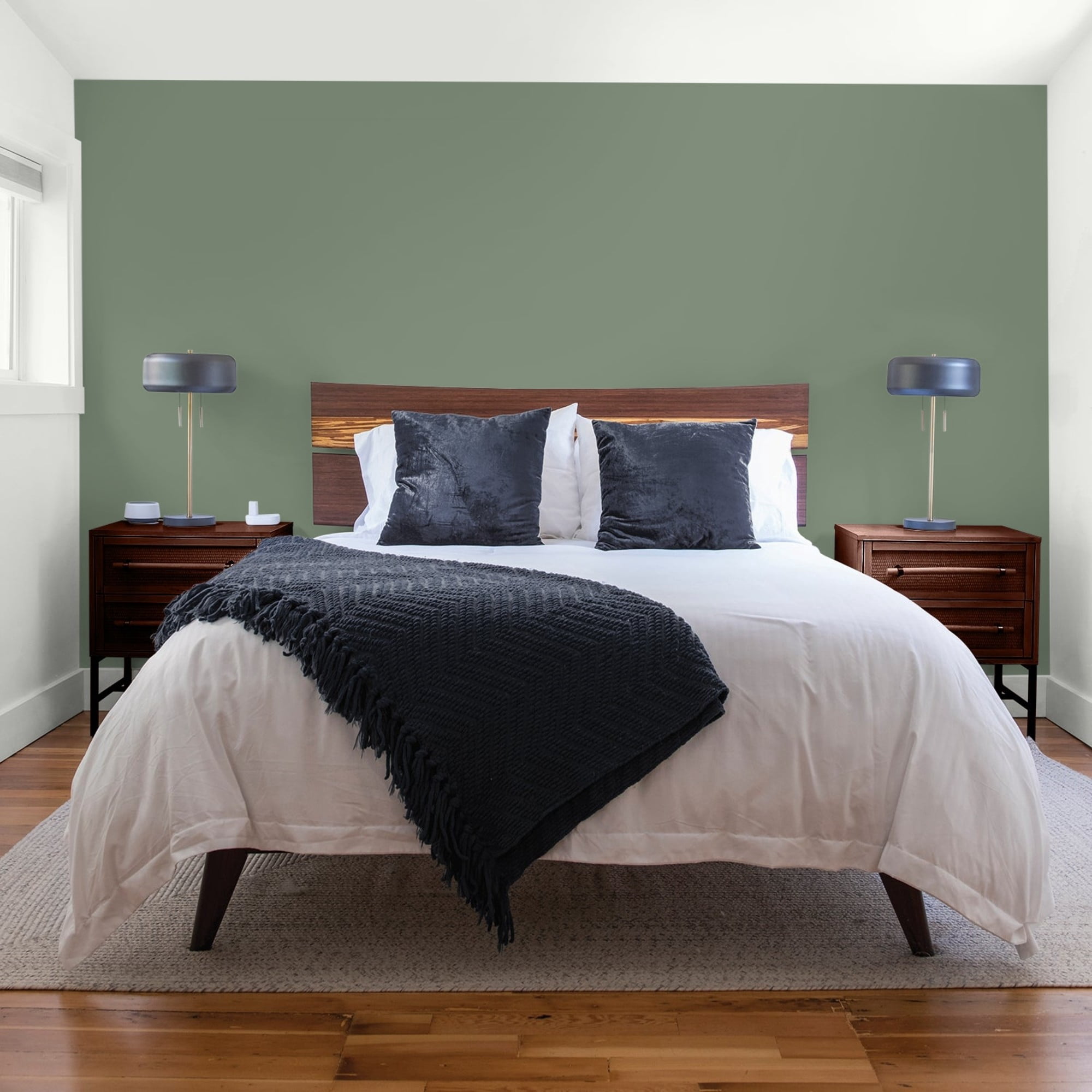 Glidden HEP Lottery Winnings / Green, Flat Interior Paint with Primer, 1 Gallon