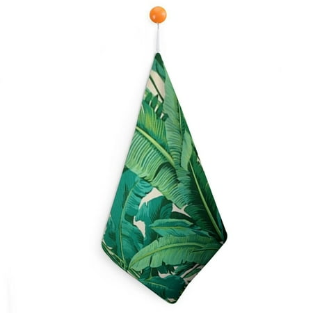 

Bciig Leaves Jungle Reusable Hand Towels Ultra-Fine Fiber Kitchen Bathroom 11.8x11.8in 2pcs