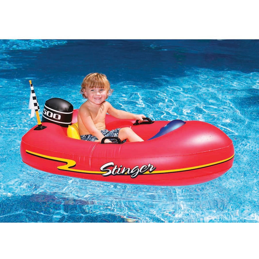 Palmax Child Kids Inflatable Pool Dingy Boat Toy Blow Up Float Sea Beach Lounger 