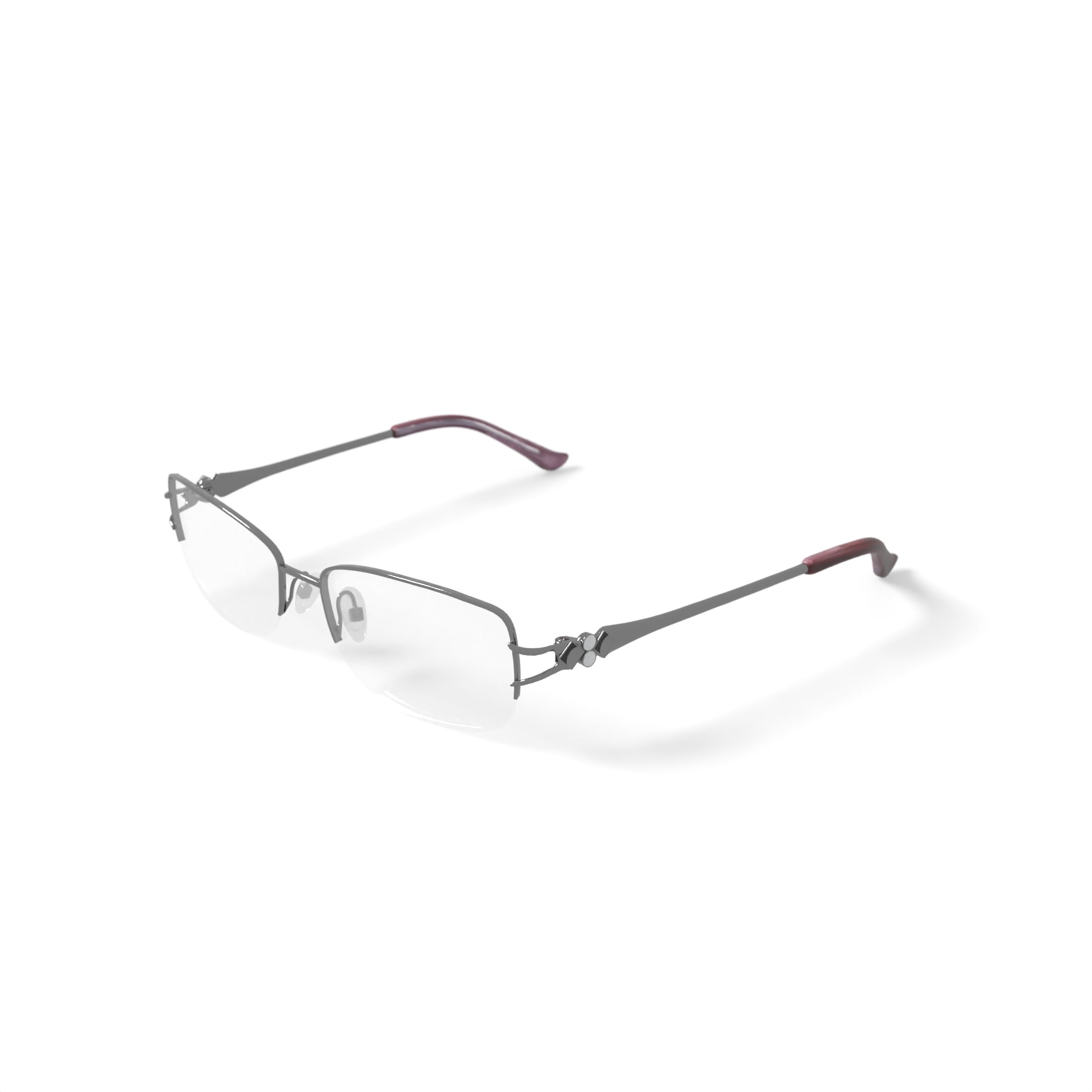 Madison Avenue Women's MAL111 Prescription Eyeglasses with Case, Shiny Blush