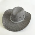 thumbnail image 2 of Kentucky Derby Hats for Men! Yigetop Men's Summer Sun Hat Panama Hat Men's Hat Beach Sun Hat Sun Jazz Hat British Top Hat Sun Hat Summer Hat Mens Beach Hat Grey One Size, 2 of 4