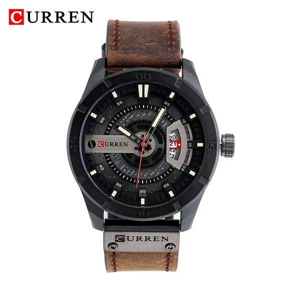 Curren Montre Homme Affaires Multifonctionnelle Étanche Montres Montre à Quartz