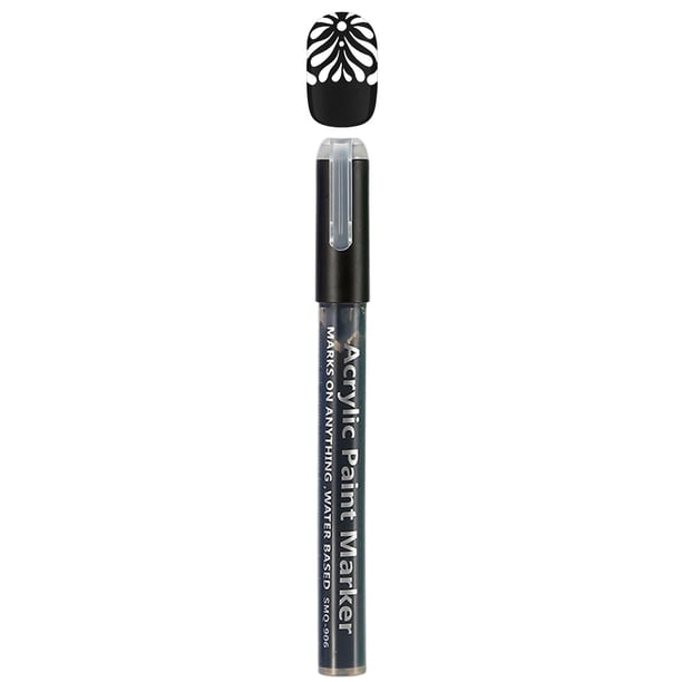 Pisexur Belleza Maquillaje Juego de rotuladores de grafiti para decoración de uñas, secado rápido, para pintar uñas a color, con diseño de flores, 2 mlpara mujeres y hombres