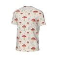 thumbnail image 6 of Wukai Mushroom Print Men's Short-Sleeved Mesh T-Shirt,Quick-Dry Short Sleeve Workout T-Shirt-6X-Large, 6 of 8