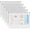 Clear, variant on 5 count Plastic Envelopes, A5 Size Poly Zip Envelopes File Folders, Translucent Expanding Document Wallet Pouch with Zipper for School and Office Supplies, 9.8 x 7.1 Inches, Clear