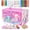 Purple, variant on 70PCS Unicorn Washable Markers Set with Glitter Case,Supplies for Kids Ages 4-6-8,Drawing Coloring Craft Kits for Girls with Marker,Glitter Pens,Crayon,Birthday Gifts Toys for Girls