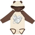 thumbnail image 3 of Inktastic Lung Cancer Awareness White Ribbon Around Heart Boys or Girls Long Sleeve Baby Bodysuit, 3 of 5