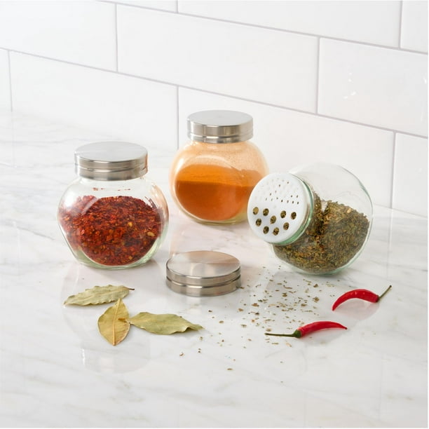 Trudeau Marshall Spice Jar, 210ml, Glass, Stainless Steel Sugar or