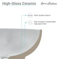 thumbnail image 6 of Plaisir 16.5 Oval Under-Mount Bathroom Sink, 6 of 10