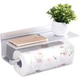 thumbnail image 1 of Portarrollos De Cocina, Portarrollos De Papel Con Estante Espacio Autoadhesivo Sin Clavos De Aluminio, Autoadhesivo, Para Baño Y Cocina BANYUO Electrónica, 1 of 6