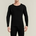 thumbnail image 2 of Men's Thermal Underwear Round Neck T-Shirt Double Woolen Base Layer Thin Comfortable Autumn Coat Wear Mens Casual Crew Neck Basic Tees, 2 of 4