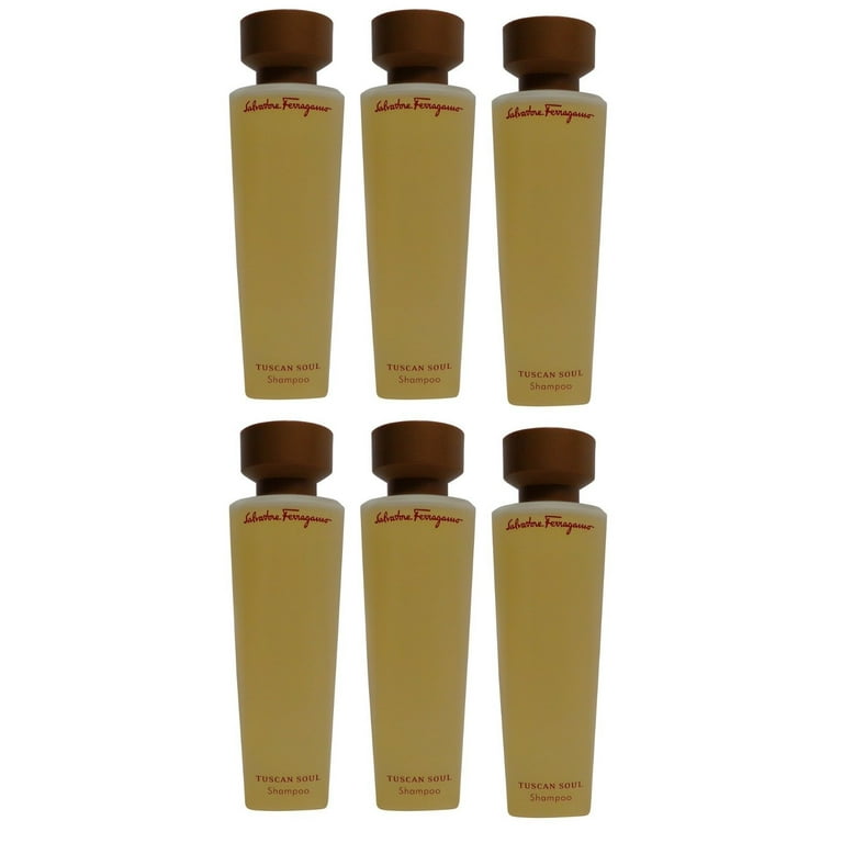 Salvatore Ferragamo Tuscan Soul Shampoo lot of 6 each 2.5oz bottles. 15oz Total Walmart