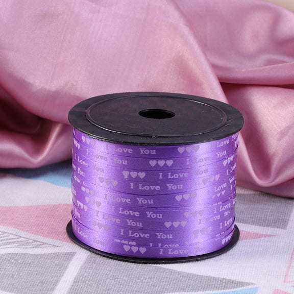 Toddmomy Purple Heart Curling Ribbon for DIY Crafts Valentine present Wrapping 100 Yards 5MM Polyester