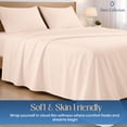 thumbnail image 4 of Dee's Collection 800 TC 4 Piece Sheet Set 15 Inch Deep pocket 100% Egyptian Cotton King Size, Peach Color, 4 of 6