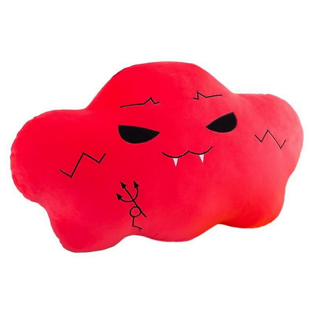 Cute Cloud Pillow Plush Toy Bedside Cushion Bay Window Seat Expression Cushion Creative Gift