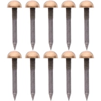 HEANUJJ Decorative Upholstery Nails Brass Round Dome 10pcs for Furniture, Crafts, and Home Decor