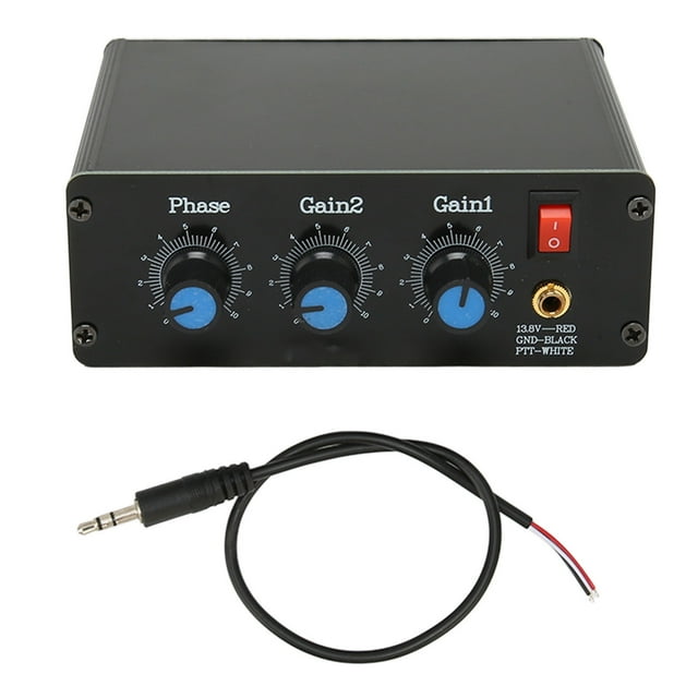 Caja eliminadora QRM 3P X fase 1,8-30 MHz bandas HF Control PTT aleación de aluminio cancelador de señal ajustable con perilla de dial