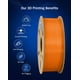 thumbnail image 3 of Filamento de impresión 3D DURAMIC 3D PETG 1.75 mm naranja 1 kg, 3 of 7