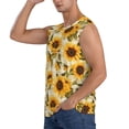 thumbnail image 3 of Haiem Men's Scottish Plaid Sunflower Print Tank Tops Summer Sleeveless Cut Off Workout T-Shirts Fitness Vest Athletic Undershirts-Medium, 3 of 8