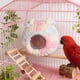 thumbnail image 4 of Hamaca para loros | Nido colgante de algodón de felpa para pájaros pequeños | Resistente al frío y al calor en invierno | Diseño tejido a mano | Instalación suave y segura en la jaula, 4 of 6