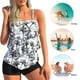 thumbnail image 4 of Traje de baño de dos piezas para mujer Traje de baño de dos piezas con estampado digital degradado Ropa de playa Hugtrwg Para estrenar, 4 of 9