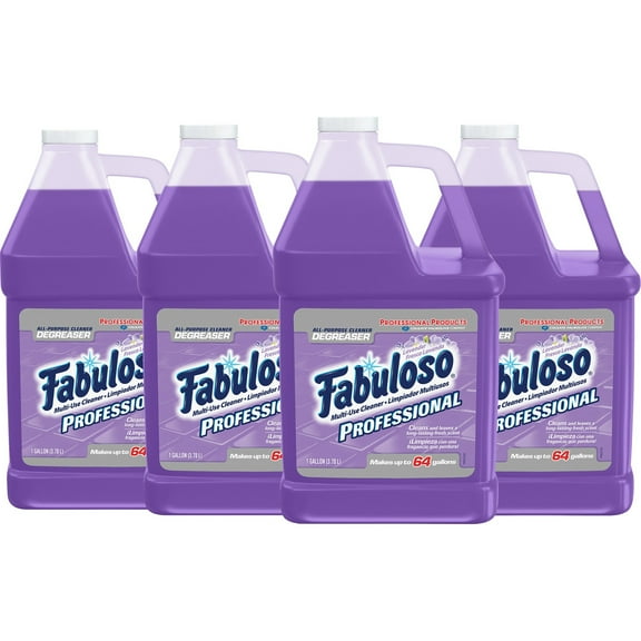 Fabuloso, CPC05253CT, Professional All Purpose Cleaner & Degreaser, 4 / Carton, Purple