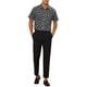thumbnail image 2 of Camisas de vestir INSPIRE CHIC para hombres, ajuste slim, con puntos, botones, de manga corta, tops cortos, 2XL, negro, 2 of 5