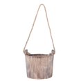 thumbnail image 4 of Rustic Flower Plant Pots, Wall Hanging Barrel Planter Round Decorative  For Patio, 4 of 8