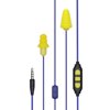 Plugfones Guardian Plus 26 dB Reusable Nylon/Silicone/Soft Foam Ear Plugs/Ear Phones With Mic 54 in. L