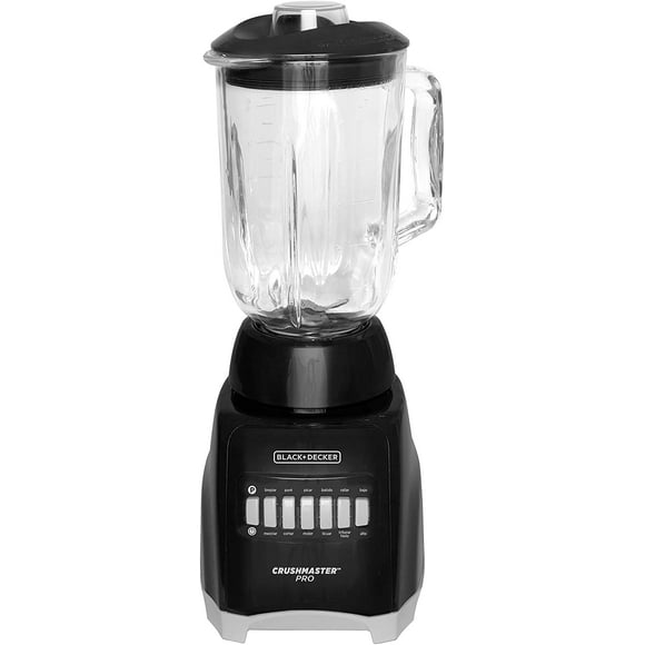 LICUADORA Black & Decker 10VEL 1.25LT VASO DE VIDRIO CRUSH MASTER PRO NEGRA