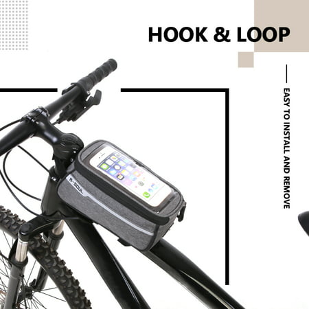 Cycling Frame Bag,HURRISE Bike Front Frame Tube Phone Storage Bag Hook&Loop Closure Cycling Bicycle
