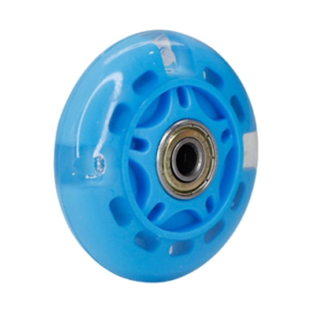 predolo Roue de Patin Lumineuse Silencieuse Roue de Patin à Roulettes Clignotante Pièce de Rechange en Caoutchouc PU Durable pour Enfants, Enfants