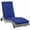 Dark Blue, variant on Spaco Outdoor PE Rattan Chaise Lounge, Sun Lounger with Adjustable Backrest & 2 Wheels, Comfortable Patio Furniture for Relaxing, Sky Blue