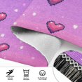 thumbnail image 6 of Yayeee Runner Rug for Bedroom 2'x6' Machine Washable Hallway Non Slip Mat, Pixel Love, 6 of 8