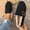 Black, variant on Cozy Faux Suede Clogs for Women, Comfortable Slip On Mule Loafers with Fleece Lining Womens Dressy Office Work Flats Shoes with Adjustable Buckle