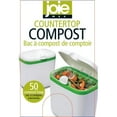 Joie White Countertop Compost Bin, Capacity 108oz, Evri