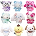 thumbnail image 2 of Muñeco de peluche de Sanrio Kuromi Melody Cinnamoroll, bonito juguete de Anime de dibujos animados, mochila colgante Kawaii, regalo de cumpleaños y Navidad Fivean unisex, 2 of 2